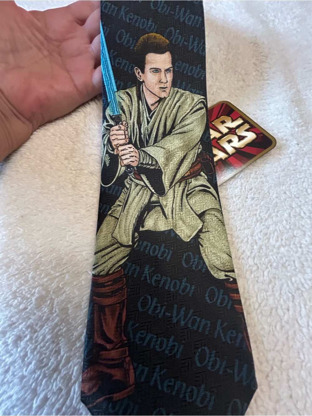 🎁3 for $30 - Vintage Star Wars Obi-Wan Kenobi Necktie